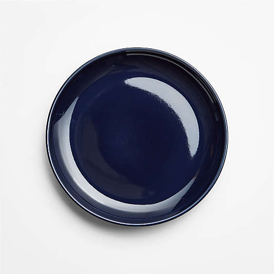 Hudson Navy Blue Stoneware Salad Plates, Set of 8