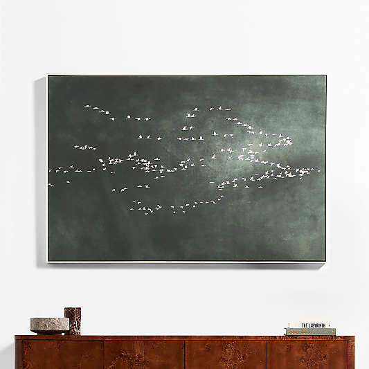 "Heading South" Green Canvas 70"x47" Wall Art Print
