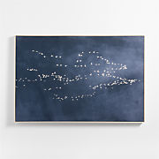"Dune" Hand-Carved Bleached Wood Wall Art 30"x30"