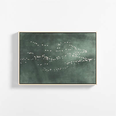 "Heading South" Green Canvas 31"x21" Wall Art Print