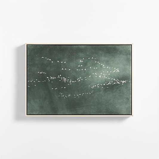 "Heading South" Green Canvas 31"x21" Wall Art Print