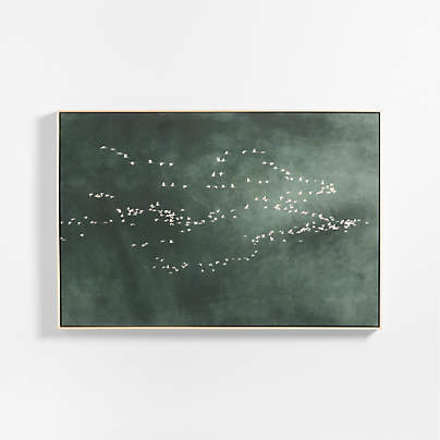 "Heading South" Green Canvas 51"x35" Wall Art Print