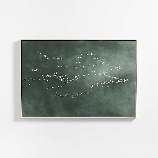 "Heading South" Green Canvas 51"x35" Wall Art Print