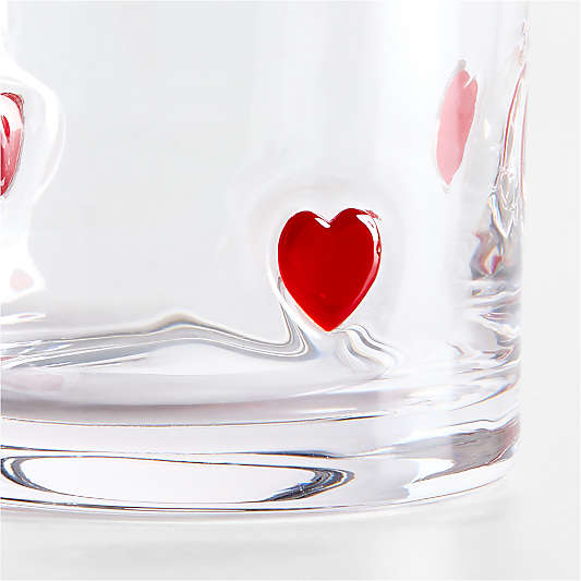 Heart Icon 15-Oz. Double Old-Fashioned Glass