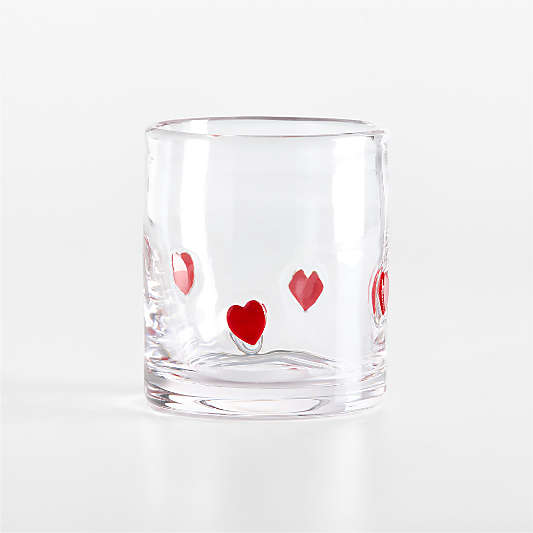 Heart Icon 15-Oz. Double Old-Fashioned Glass