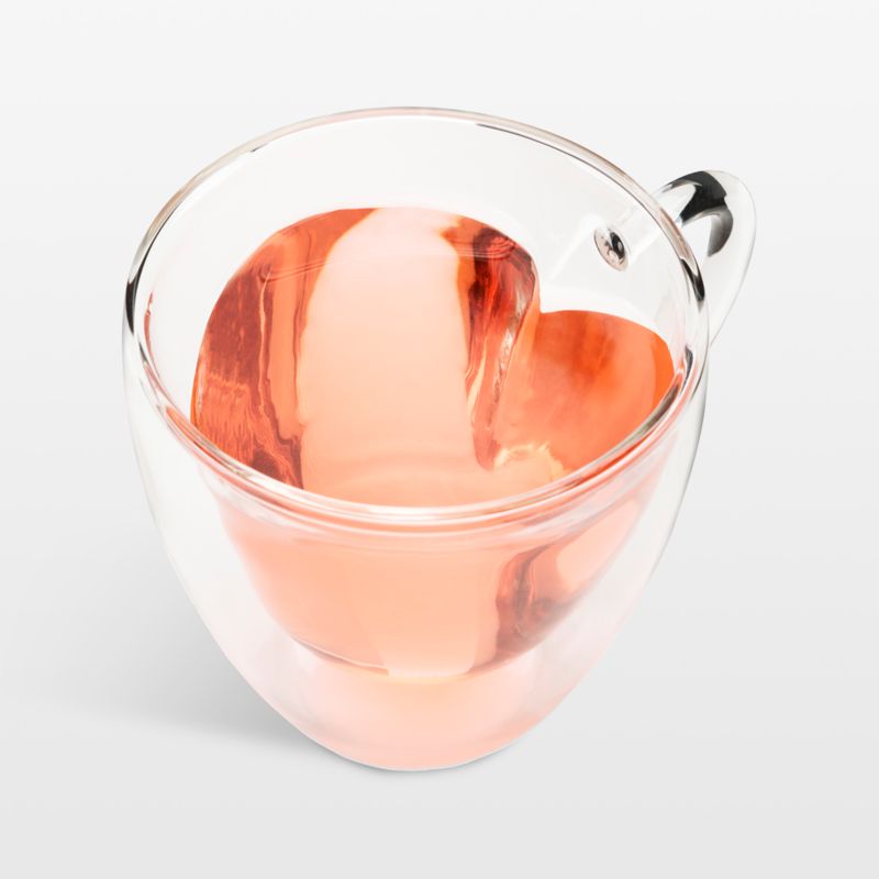 Heart 8-oz. Double Wall Glass Tea Mug - image 0 of 6