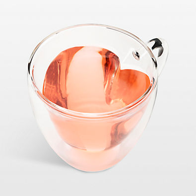 View Heart 8-oz. Double Wall Glass Tea Mug details