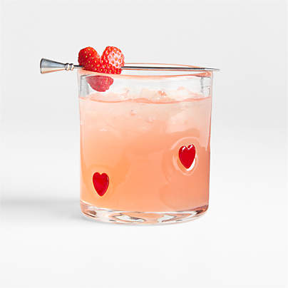 Heart Icon Double Old-Fashioned Glass