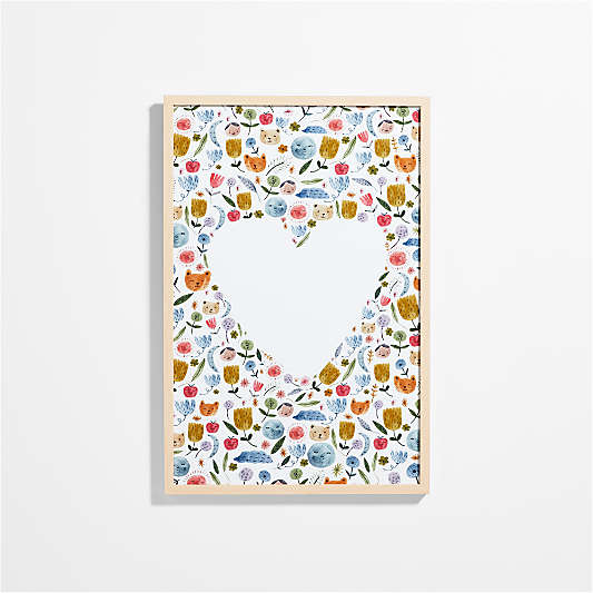 Heart Large Framed Wall Art Print