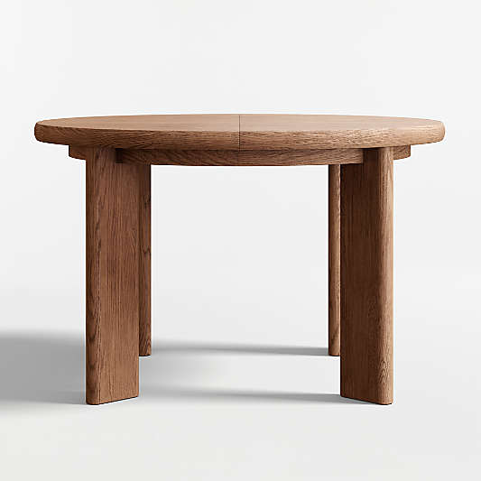Hearth 49"-71" Oak Round Extendable Dining Table