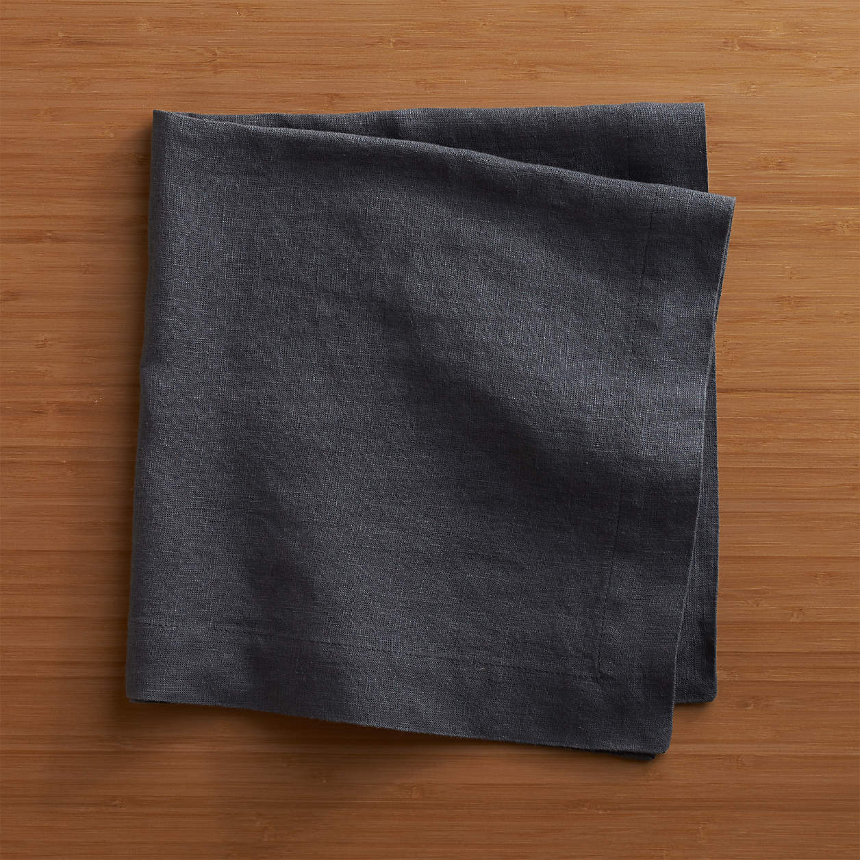 Marin Storm Grey Linen Dinner Napkin + Reviews Crate & Barrel