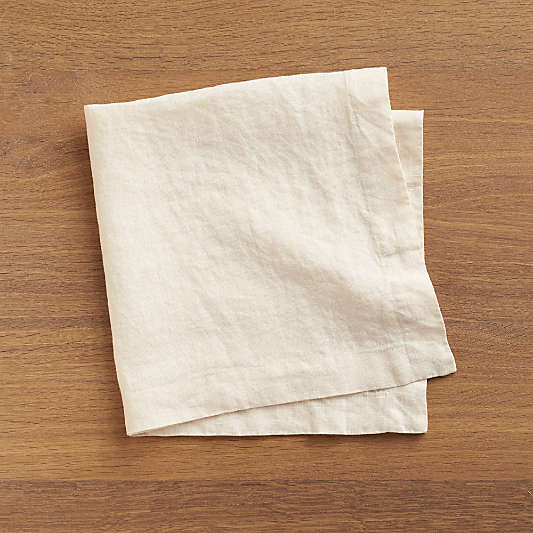 Marin Vanilla Ivory Linen Dinner Napkin