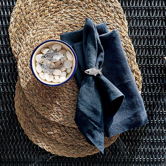 Marin Deep Indigo EUROPEAN FLAX ™-Certified Linen Napkin