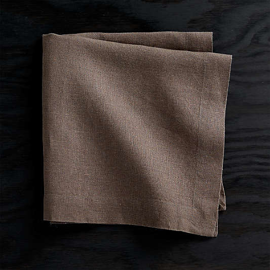 Helena Mocha Linen Napkin