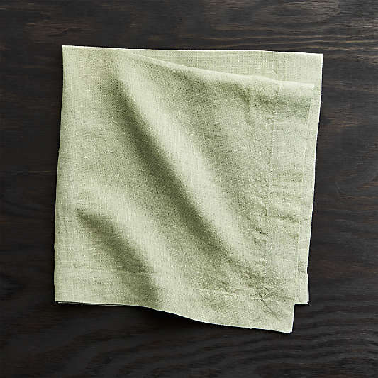 Helena Sage Green Linen Dinner Napkin