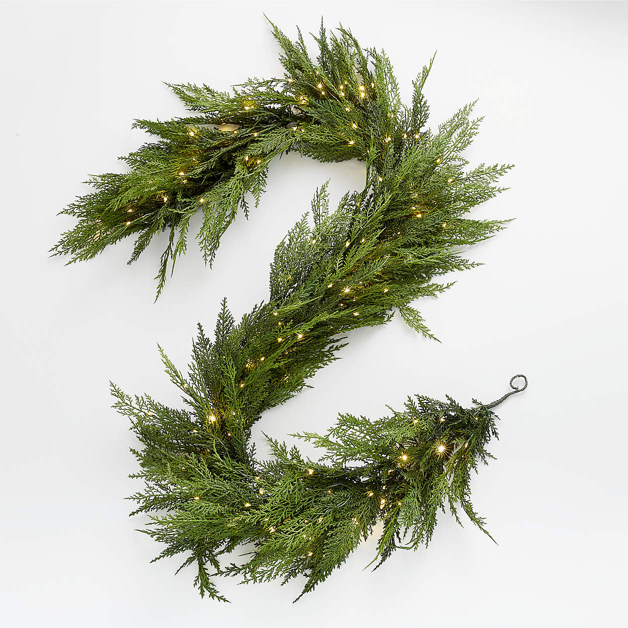 faux hemlock pine garland