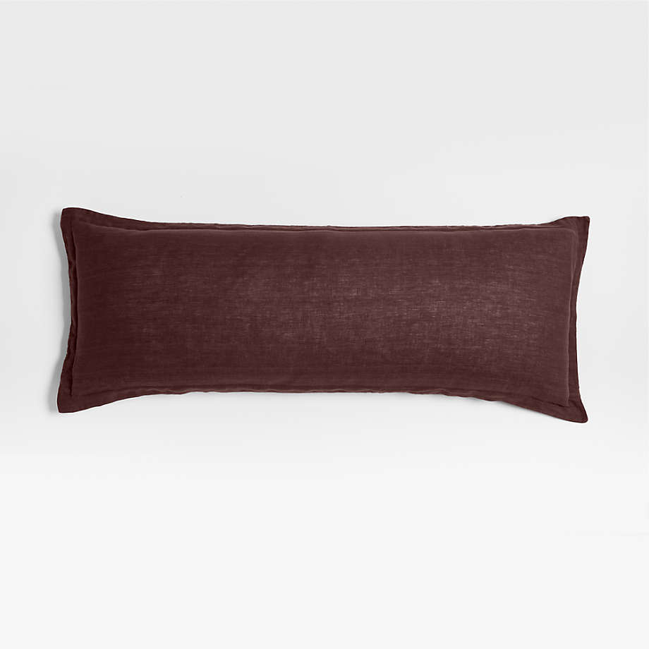 Burgundy Satin Ruffled Edge Throw Pillow Cover with Pillow Insert  (available in 16x16 or 18x18)