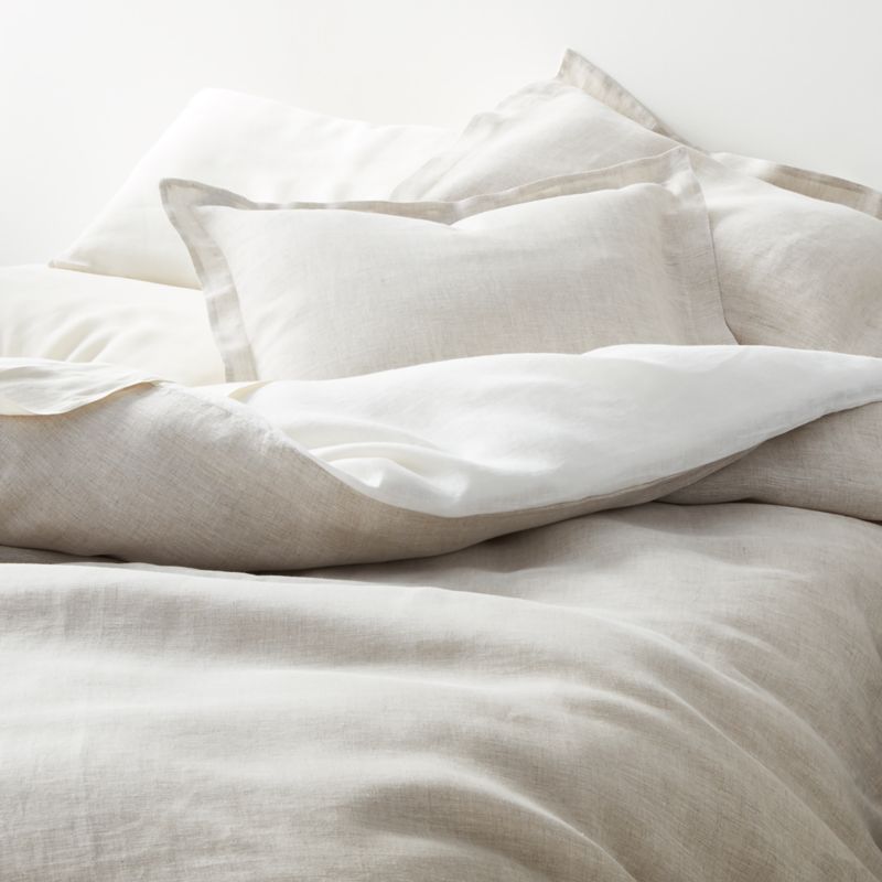 Levtex Home Washed Linen Duvet Cover - Linen