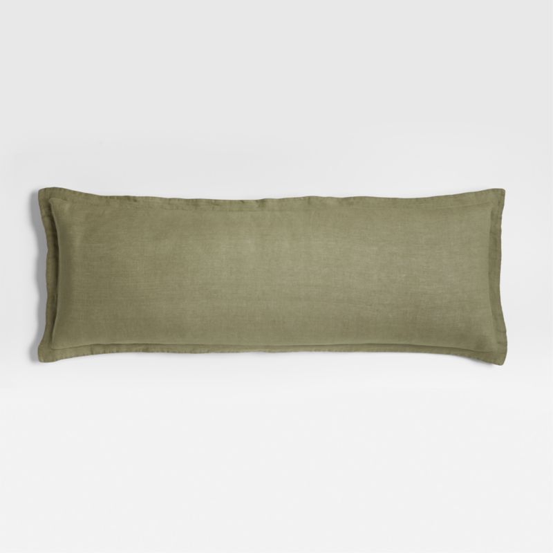 Hemp 54"x20" Garden Green Throw Pillow Cover