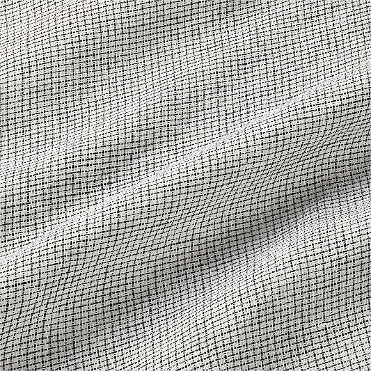 Aire Natural Hemp Ink Black Grid Queen Bed Sheet Set
