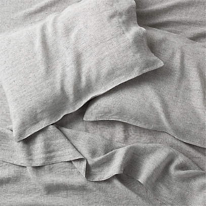 Grey Natural Hemp Fiber Queen Bed Sheet Set + Reviews