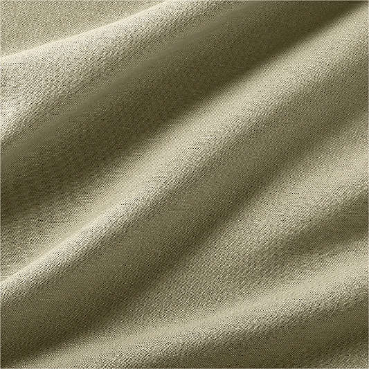 New Natural Hemp Merrow Stitch Garden Green Queen Bed Sheet Set