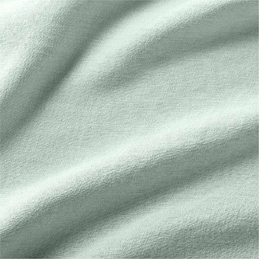 New Natural Hemp Merrow Stitch Verte Green Full Bed Sheet Set