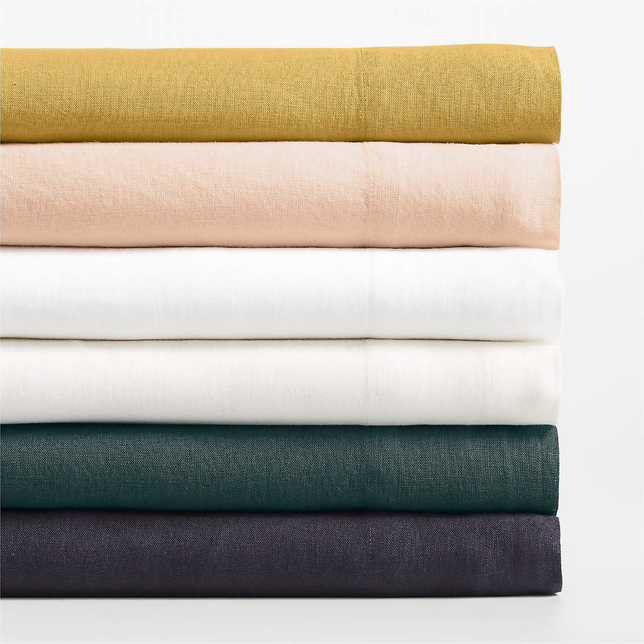 New Natural Hemp Bed Sheet Sets Crate & Barrel