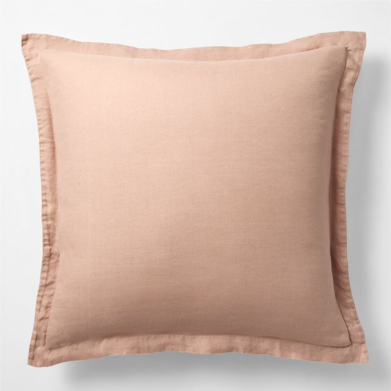 New Natural Hemp Terracotta Euro Bed Pillow Sham - image 0 of 4