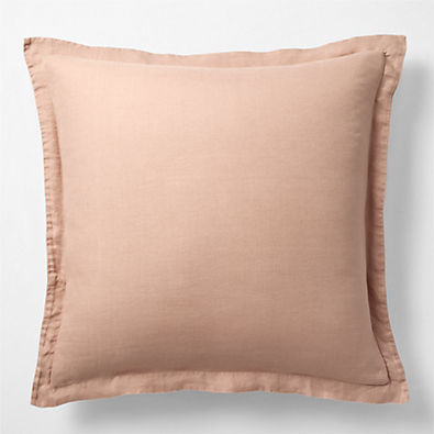 View New Natural Hemp Terracotta Euro Bed Pillow Sham details