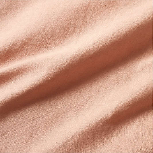 New Natural Hemp Terracotta King Duvet Cover