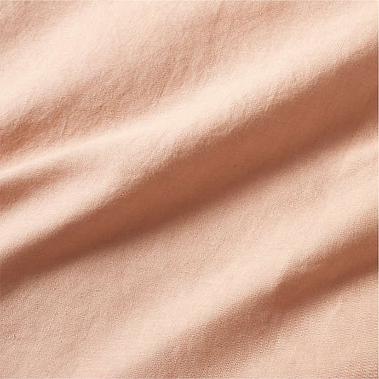 Natural Hemp Terracotta Pink Bed Pillow Sham