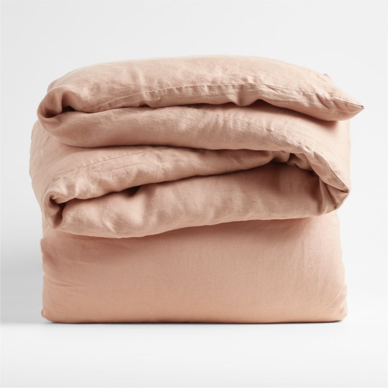 New Natural Hemp Terracotta Full/Queen Duvet Cover