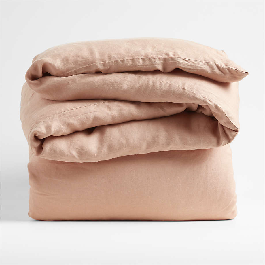 Belgian Linen Duvet Cover – Terracotta – Nest Essentials