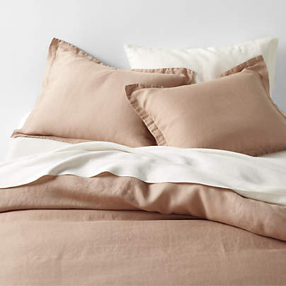 New Natural Hemp Terracotta Full/Queen Duvet Cover