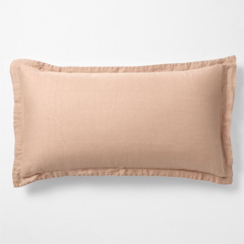 New Natural Hemp Terracotta King Bed Pillow Sham - image 0 of 4