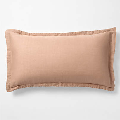 New Natural Hemp Terracotta King Bed Pillow Sham