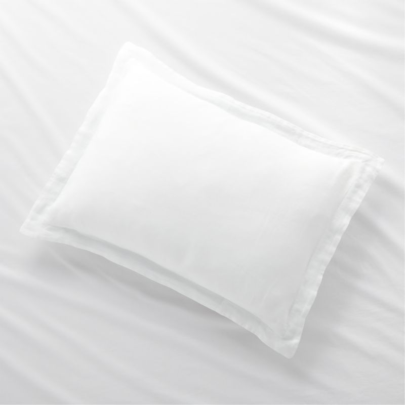 New Natural Hemp White Standard Bed Pillow Sham