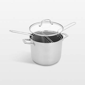 AOSION 6 Quart Stainless Steel Stockpot, All-In-One 6QT Stock Pot, Soup  Pasta Pot with Lid, Cooking Pot, Induction Pot, Sauce Pot Compatible with  All