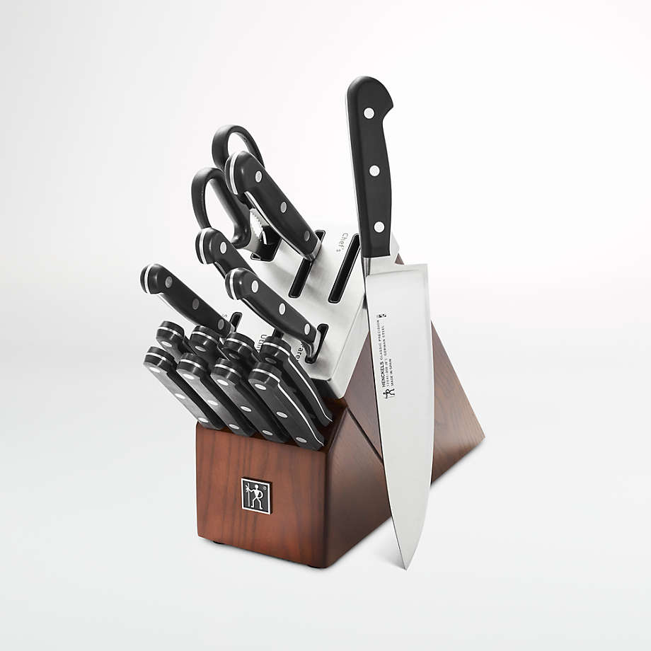 HENCKELS Premium Quality 15-Piece Knife Set with Block