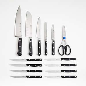 Henckels Forged Premio 17-pc, Knife block set, natural