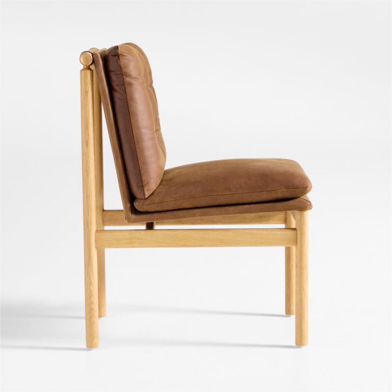 Henning Leather Dining Side Chair - image 7 of 9