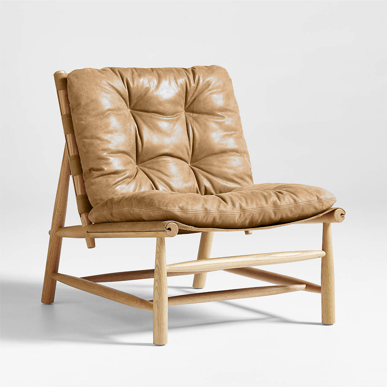 Henning Leather Accent Chair + Reviews Crate & Barrel