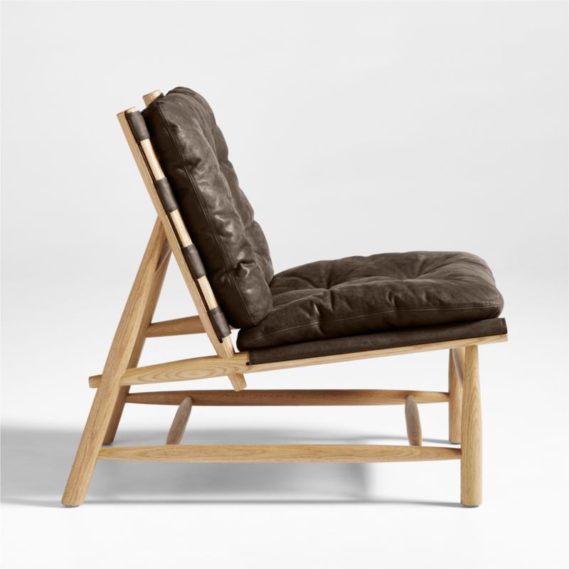 Henning Leather Accent Chair - image 4 of 7