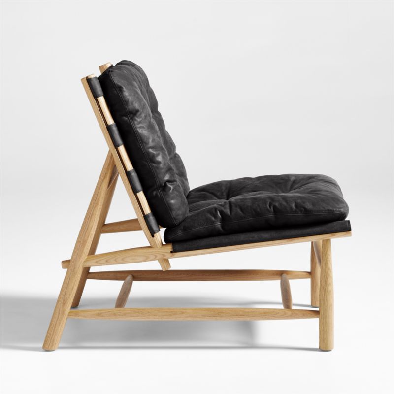 Henning Leather Accent Chair - image 3 of 6