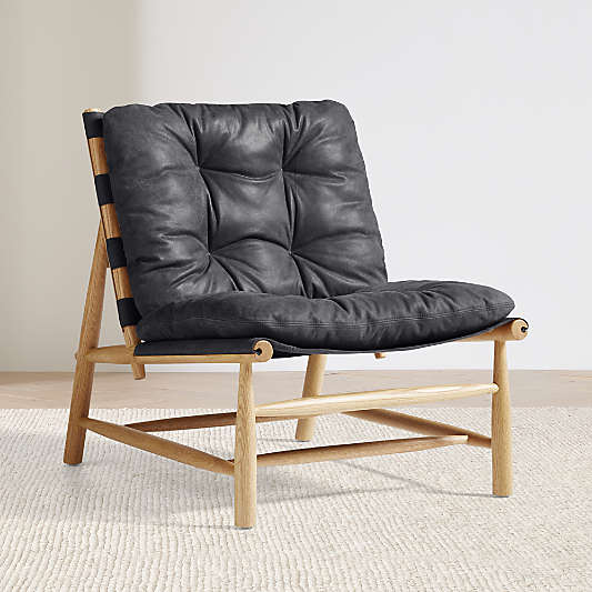 Henning Leather Accent Chair
