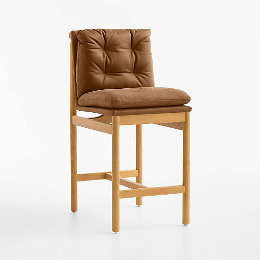 Henning Leather Counter Stool
