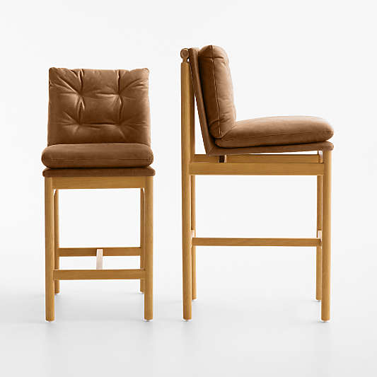 Henning Leather Stools