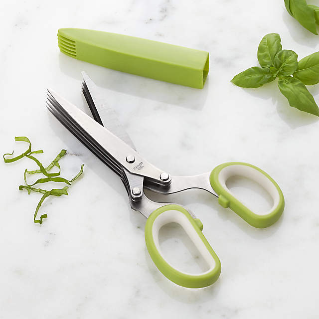 Met Lux Herb Scissors - with 5 Blades - 7 1/2 inch - 1 Count Box, Green