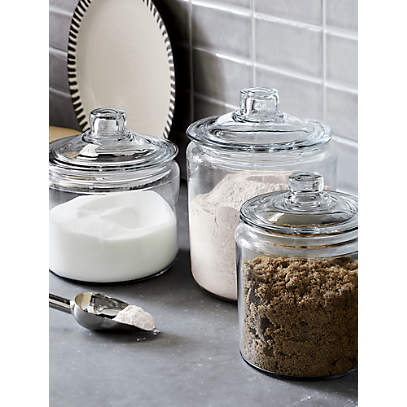 Heritage Hill 64-Oz. Glass Jar with Lid + Reviews | Crate & Barrel